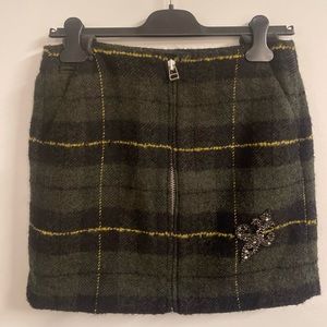 The Kooples Warmy Checks Skirt